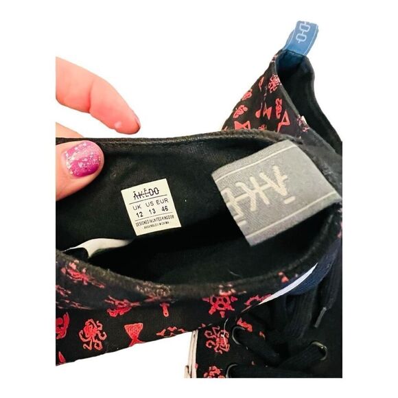 akedo x sea of thieves shoes the reaper mens black & red RARE size 13 sneakers - Picture 6 of 16